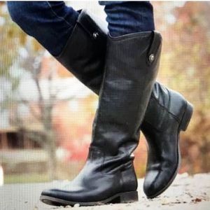Frye Melissa Classic Western Riding Tall Boot Black